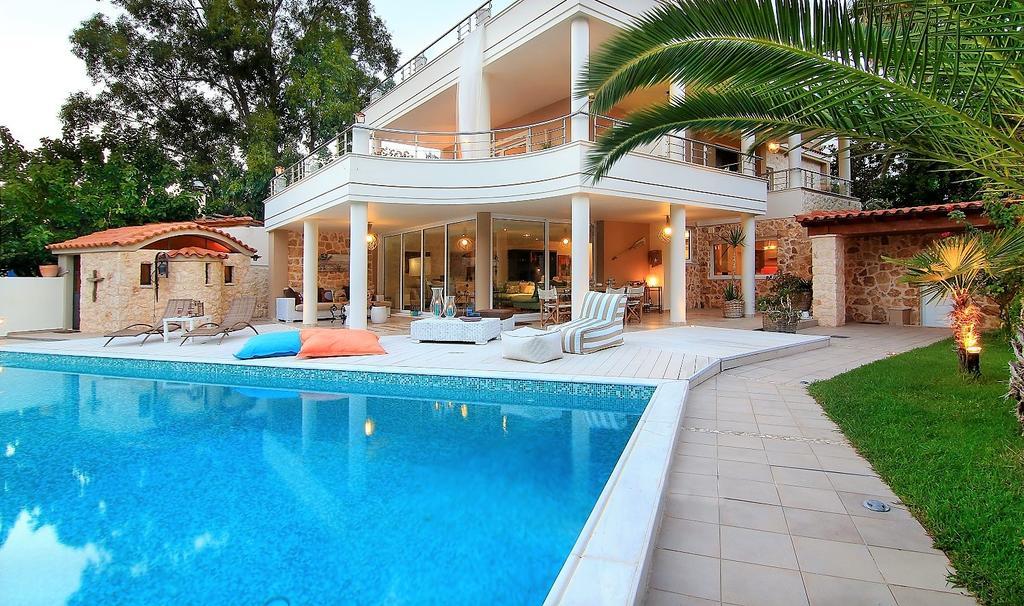 Luxury Villa Sea Melody Palaiá Fókaia Esterno foto