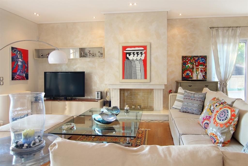 Luxury Villa Sea Melody Palaiá Fókaia Esterno foto